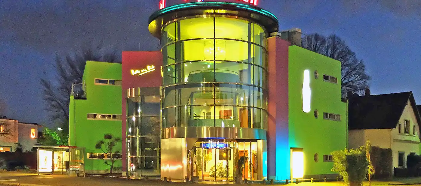 Photo: Guesthouse at night
