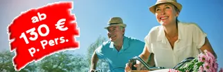 Radfahrer, Preis ab 130 € pro Person