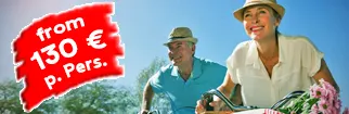 Cycling couple, price from 130 € per person