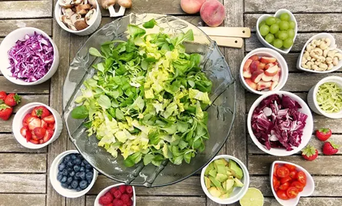 Foto: Auswahl Vegtarischer und veganer Lebensmittel