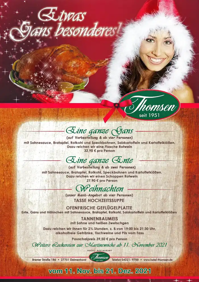 Menu - Something Goose Special! Menu - Something Goose Special!