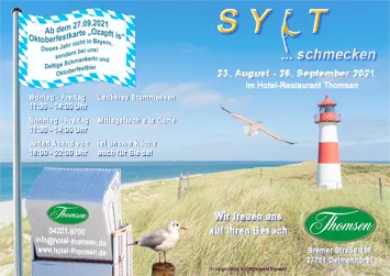 SYLT Wochen 2021: Erste Seite des Flyers